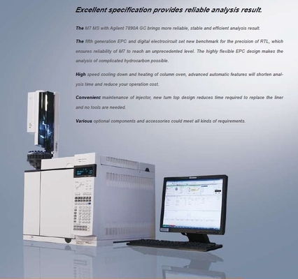 Enige Quadrupole GCMS van de massaspectrometrie M7 met moleculaire pomp HipaceTM 80/HipaceTM 300